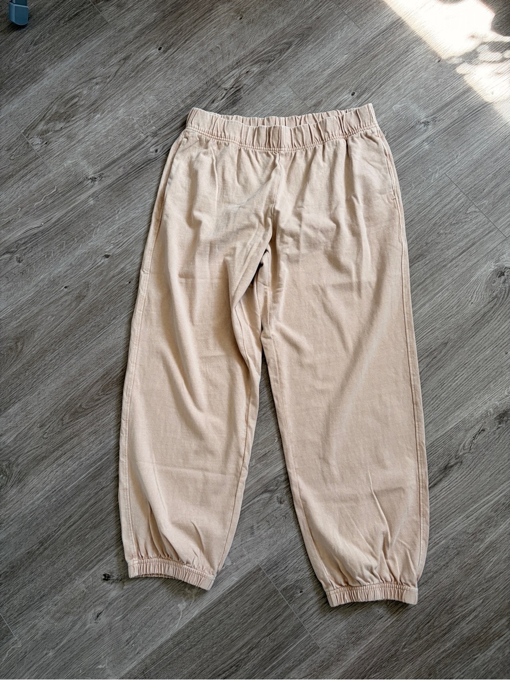 Pact Women's Elastic-Waist Joggers - Beige
